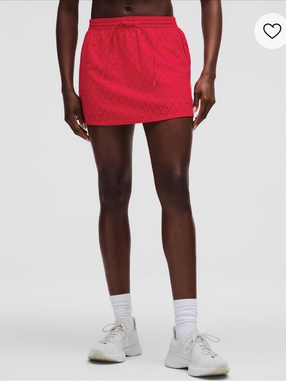 Lululemon Textured Mesh High-Rise Tennis Skirt – Red - Picture 5 of 9